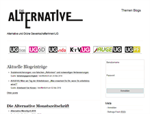 Tablet Screenshot of diealternative.org